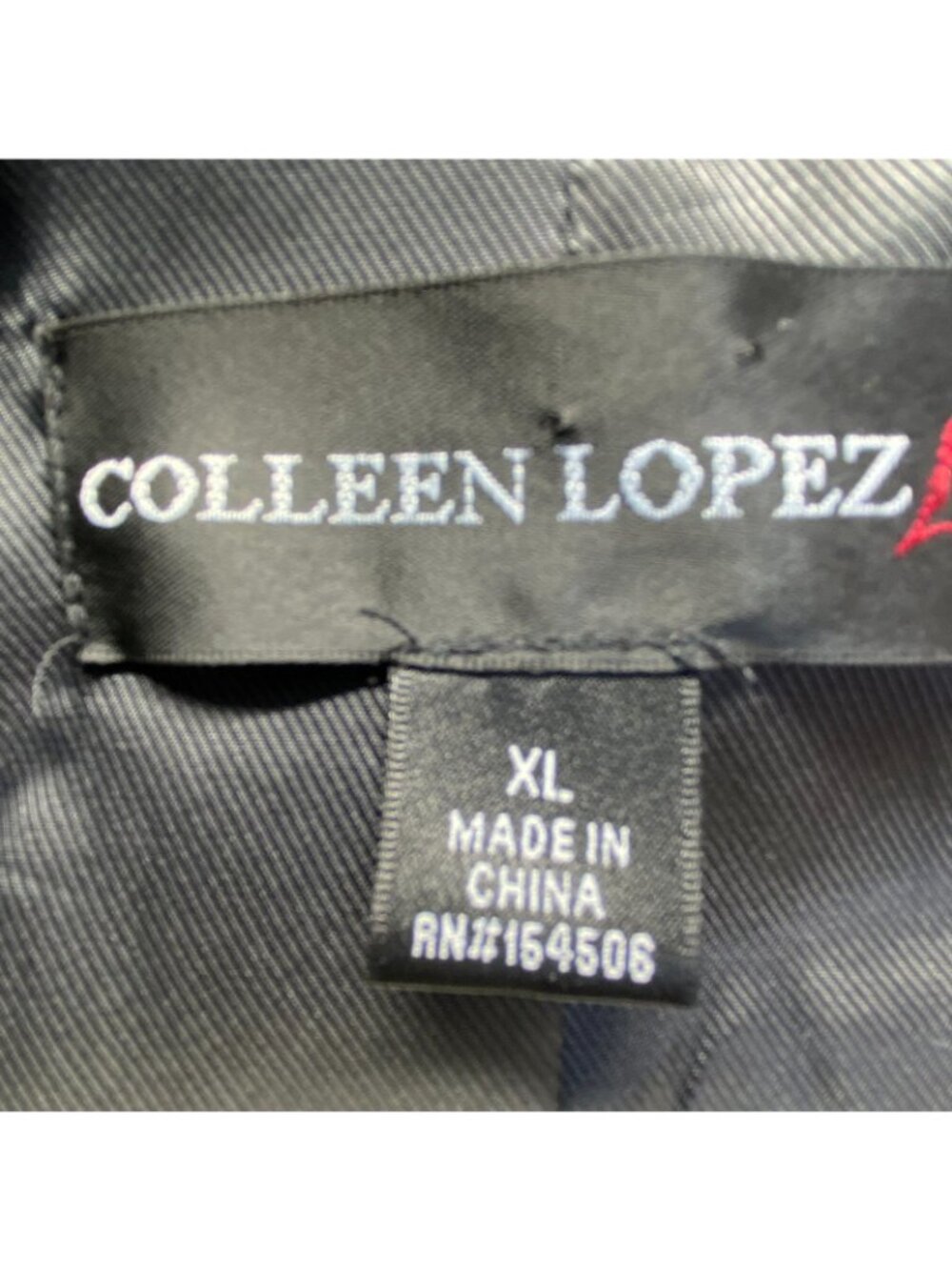 Colleen Lopez Nautical-Print Women's Blazer Size XL,Black,One Button,Lined - Picture 3 of 9